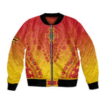 Personalized Afro Zimbabwe Bomber Jacket African Dashiki Style - African Pride