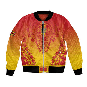 Personalized Afro Zimbabwe Bomber Jacket African Dashiki Style - African Pride