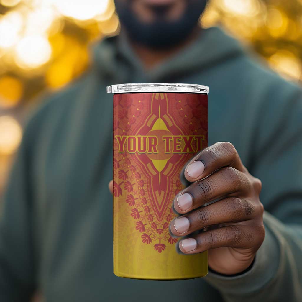 Personalized Afro Zimbabwe 4 in 1 Can Cooler Tumbler African Dashiki Style - African Pride
