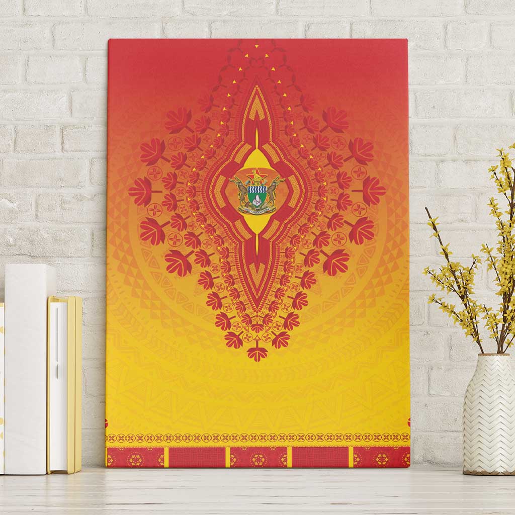 Afro Zimbabwe Canvas Wall Art African Dashiki Style - African Pride