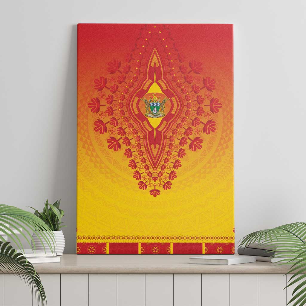 Afro Zimbabwe Canvas Wall Art African Dashiki Style - African Pride