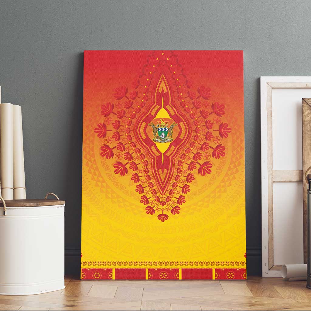 Afro Zimbabwe Canvas Wall Art African Dashiki Style - African Pride