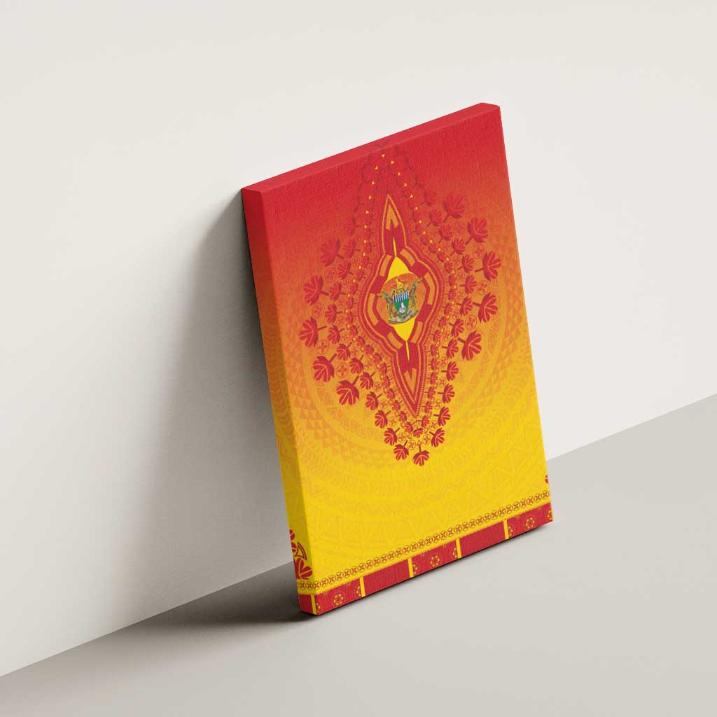 Afro Zimbabwe Canvas Wall Art African Dashiki Style - African Pride