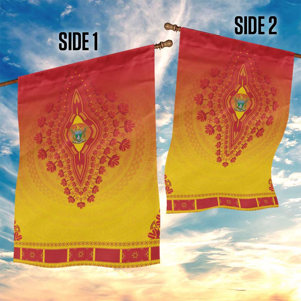 Afro Zimbabwe Garden Flag African Dashiki Style - African Pride