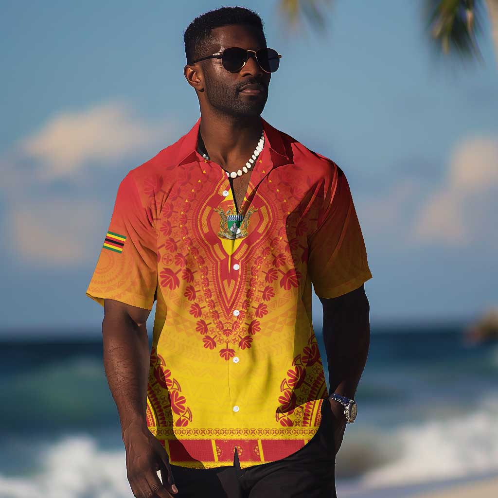 Personalized Afro Zimbabwe Hawaiian Shirt African Dashiki Style - African Pride