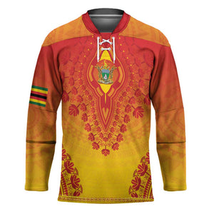 Personalized Zimbabwe African Dashiki Hockey Jersey