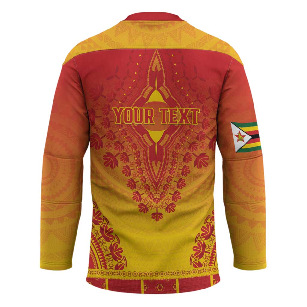 Personalized Zimbabwe African Dashiki Hockey Jersey