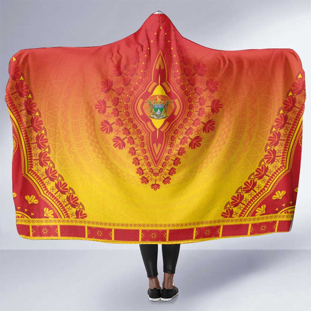 Afro Zimbabwe Hooded Blanket African Dashiki Style - African Pride