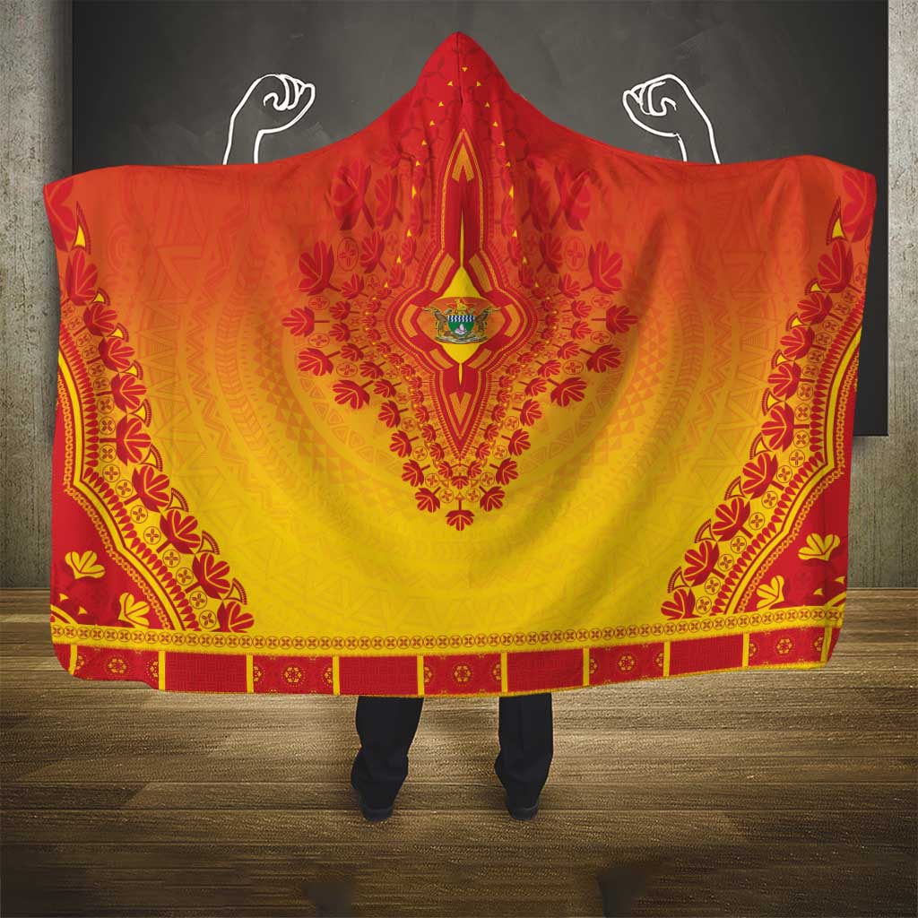 Afro Zimbabwe Hooded Blanket African Dashiki Style - African Pride