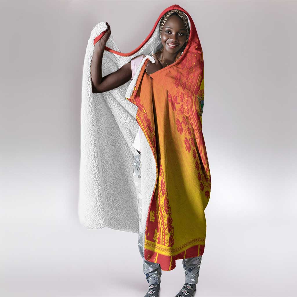 Afro Zimbabwe Hooded Blanket African Dashiki Style - African Pride