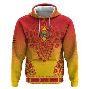 Personalized Afro Zimbabwe Hoodie African Dashiki Style - African Pride