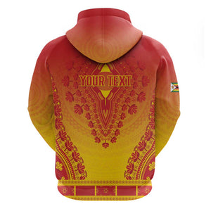 Personalized Afro Zimbabwe Hoodie African Dashiki Style - African Pride
