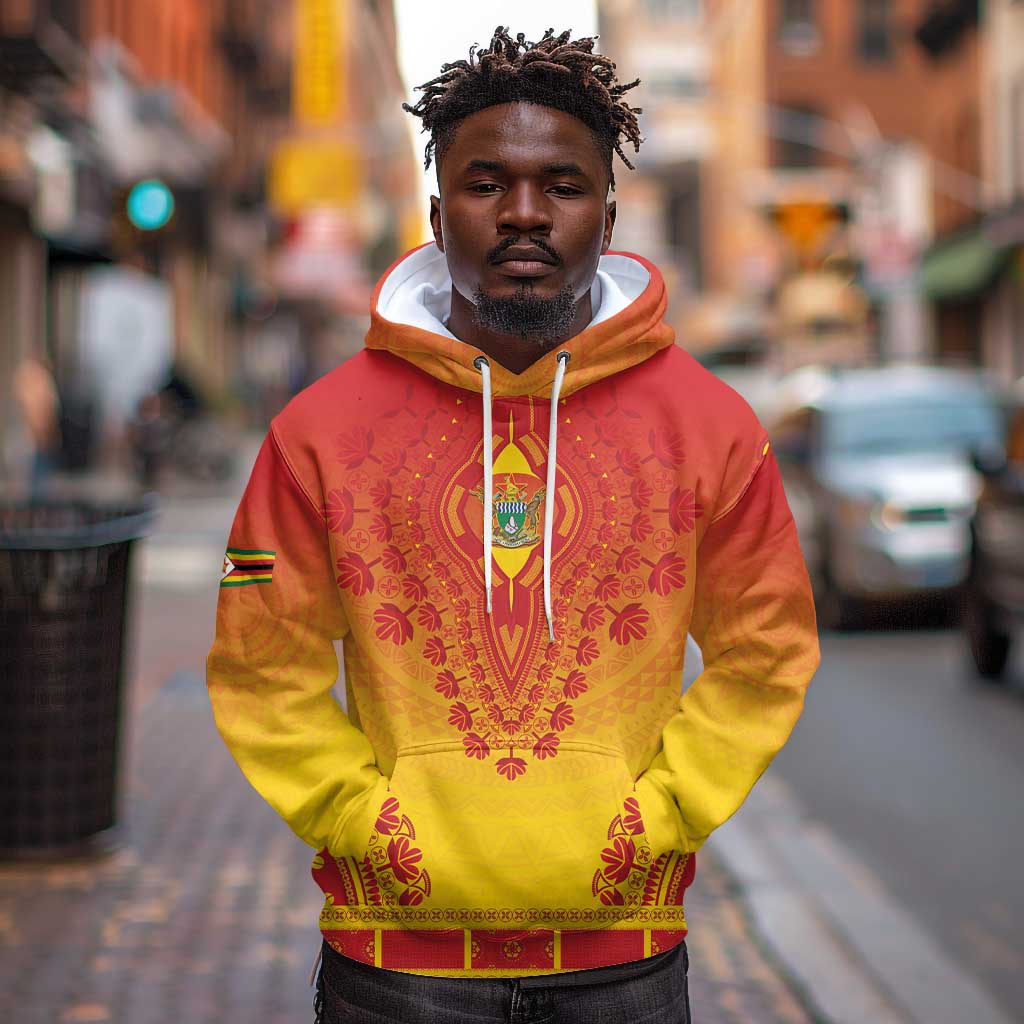 Personalized Afro Zimbabwe Hoodie African Dashiki Style - African Pride