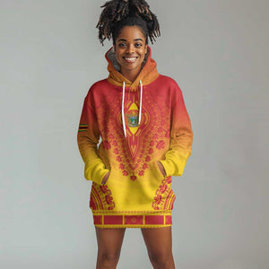 Personalized Afro Zimbabwe Hoodie Dress African Dashiki Style - African Pride