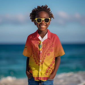 Personalized Afro Zimbabwe Kid Hawaiian Shirt African Dashiki Style - African Pride