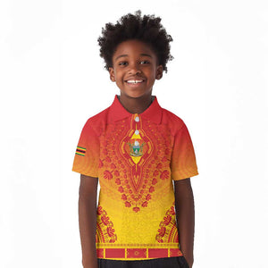 Personalized Afro Zimbabwe Kid Polo Shirt African Dashiki Style - African Pride