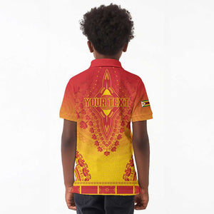 Personalized Afro Zimbabwe Kid Polo Shirt African Dashiki Style - African Pride