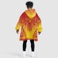 Personalized Afro Zimbabwe Kid Wearable Blanket Hoodie African Dashiki Style - African Pride