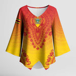 Personalized Zimbabwe African Dashiki Kimono Sleeve Blouse