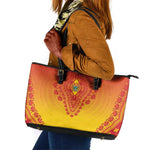 Afro Zimbabwe Leather Tote Bag African Dashiki Style - African Pride