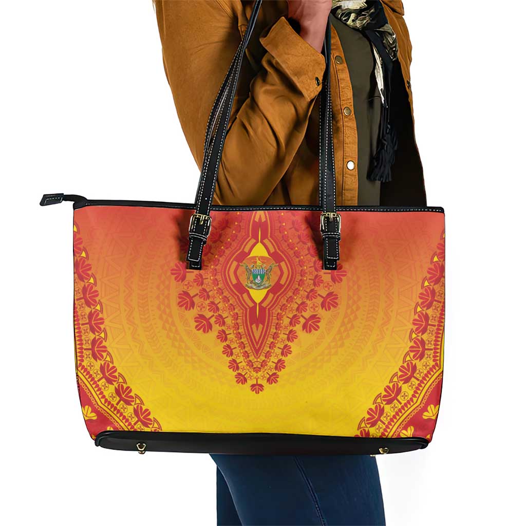 Afro Zimbabwe Leather Tote Bag African Dashiki Style - African Pride