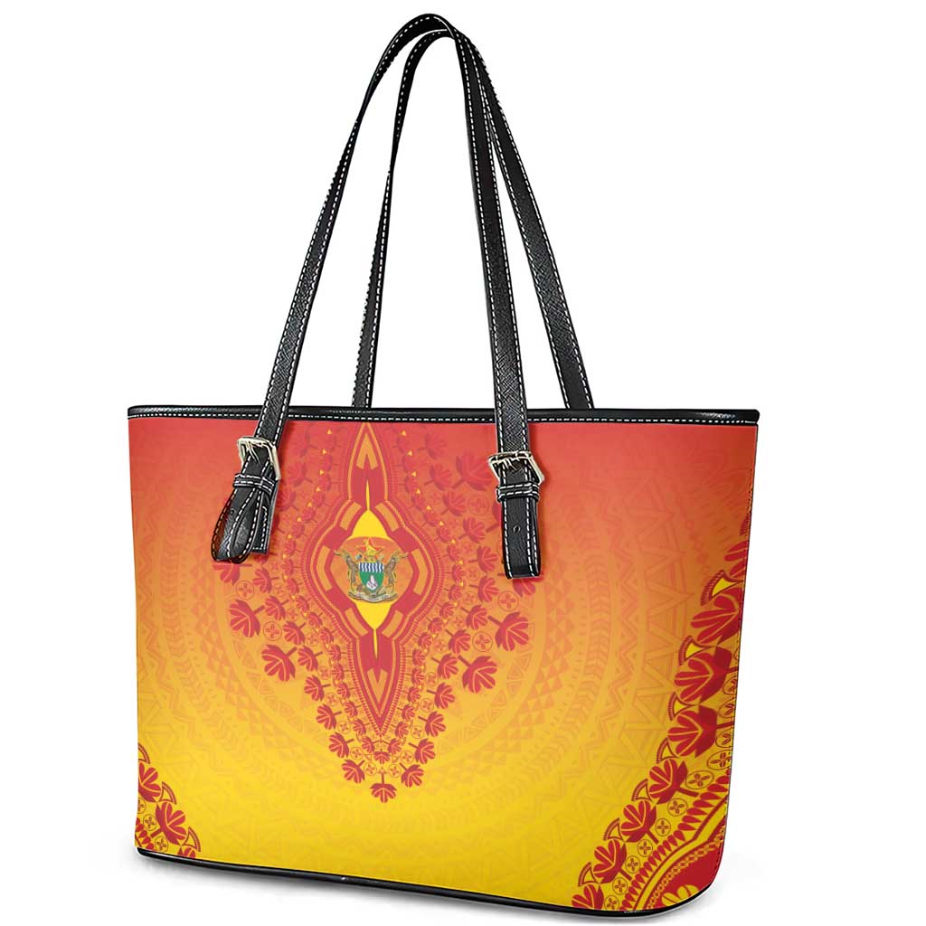 Afro Zimbabwe Leather Tote Bag African Dashiki Style - African Pride
