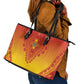 Afro Zimbabwe Leather Tote Bag African Dashiki Style - African Pride
