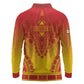 Personalized Afro Zimbabwe Long Sleeve Polo Shirt African Dashiki Style - African Pride