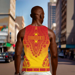 Personalized Afro Zimbabwe Men Tank Top African Dashiki Style - African Pride