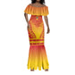 Personalized Afro Zimbabwe Mermaid Dress African Dashiki Style - African Pride