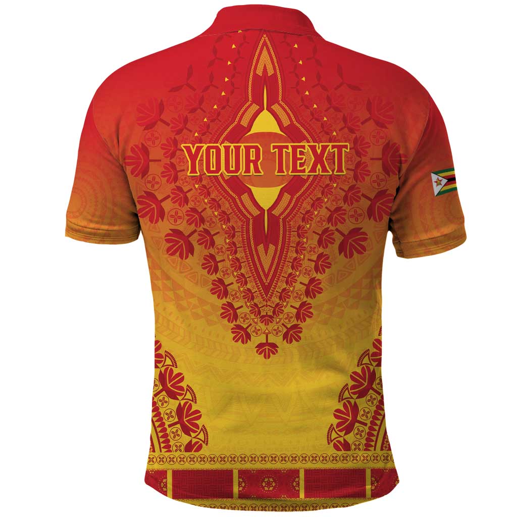 Personalized Afro Zimbabwe Polo Shirt African Dashiki Style - African Pride