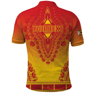 Personalized Afro Zimbabwe Polo Shirt African Dashiki Style - African Pride