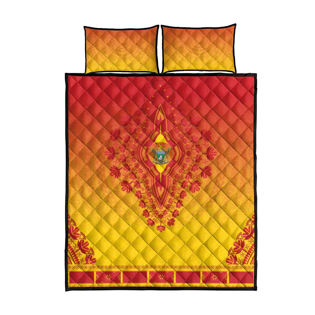 Afro Zimbabwe Quilt Bed Set African Dashiki Style - African Pride