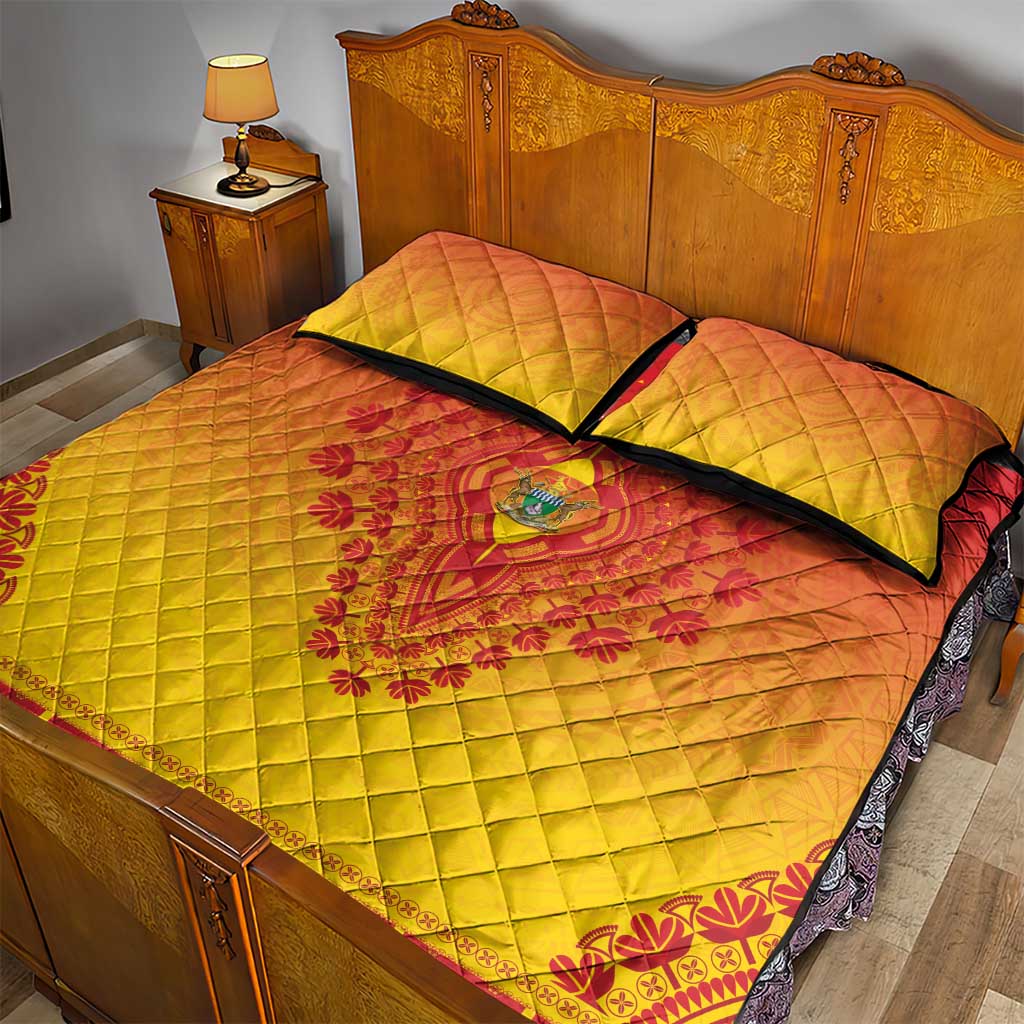 Afro Zimbabwe Quilt Bed Set African Dashiki Style - African Pride
