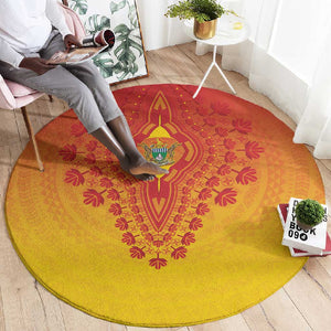 Afro Zimbabwe Round Carpet African Dashiki Style - African Pride
