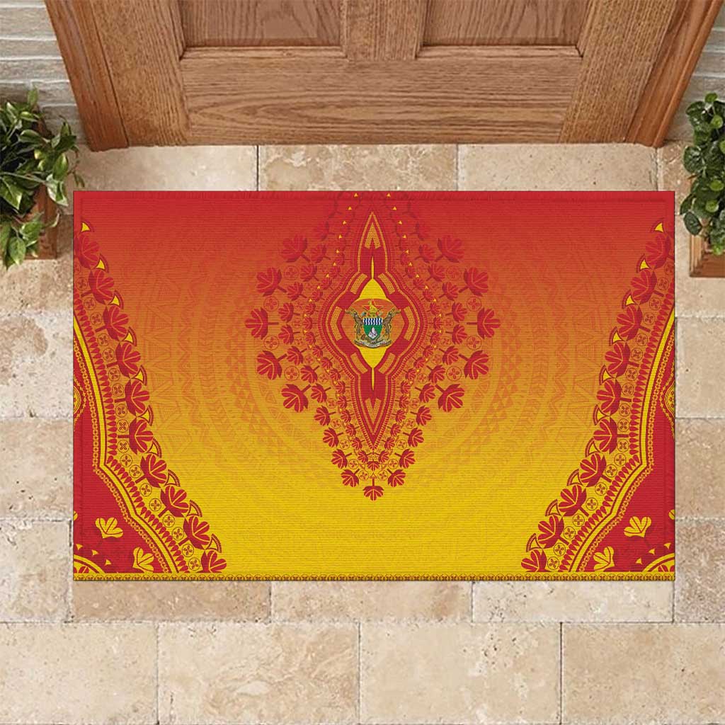 Afro Zimbabwe Rubber Doormat African Dashiki Style - African Pride