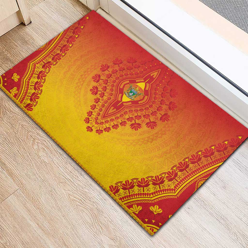 Afro Zimbabwe Rubber Doormat African Dashiki Style - African Pride