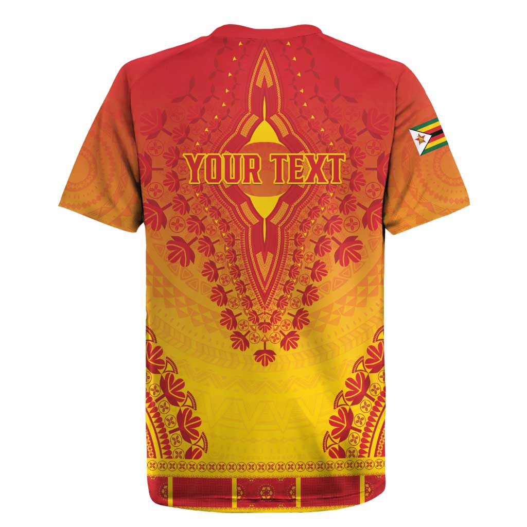 Personalized Afro Zimbabwe Rugby Jersey African Dashiki Style - African Pride