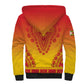 Personalized Afro Zimbabwe Sherpa Hoodie African Dashiki Style - African Pride