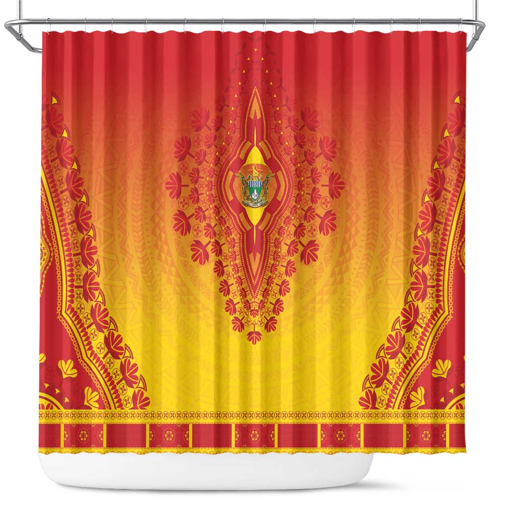 Afro Zimbabwe Shower Curtain African Dashiki Style - African Pride