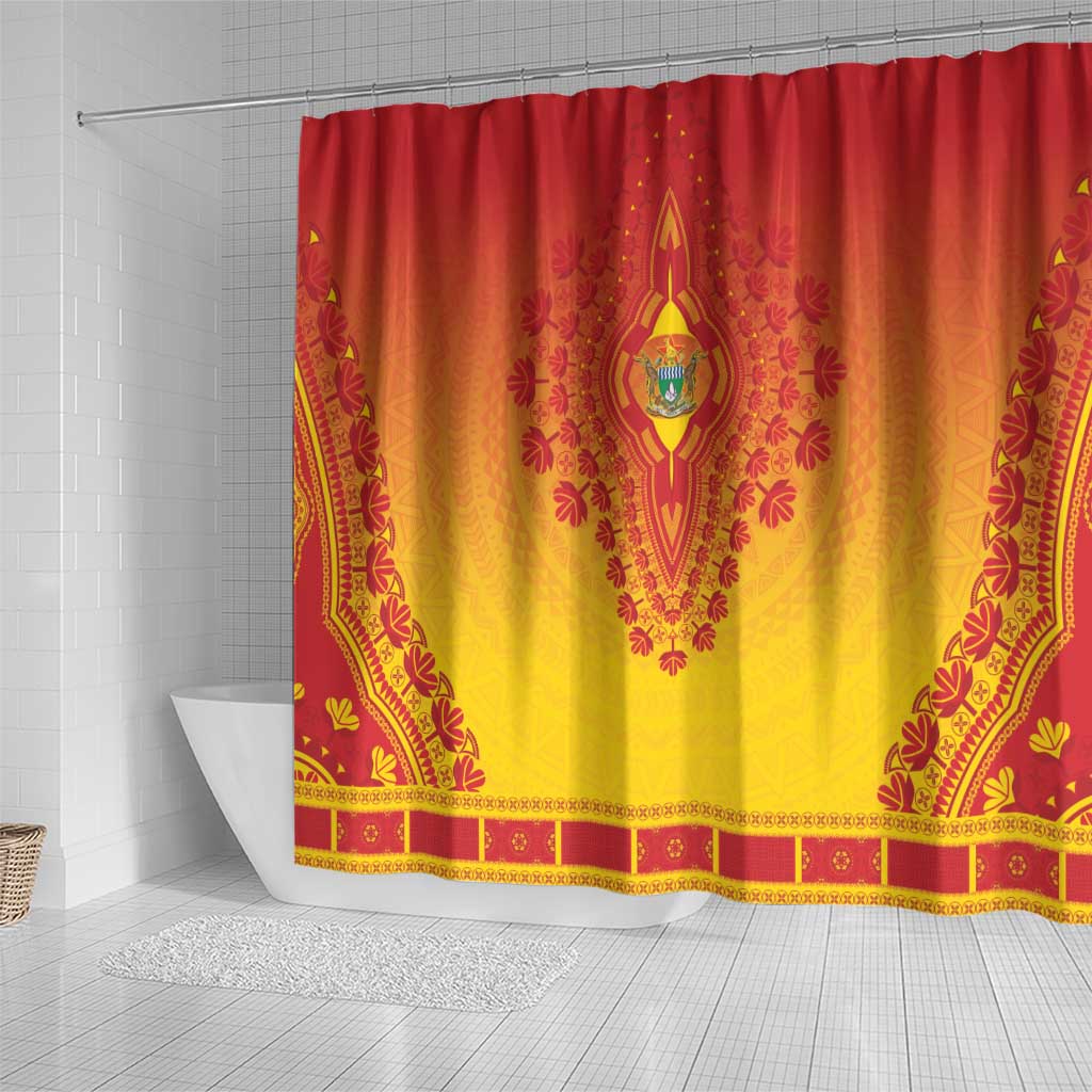 Afro Zimbabwe Shower Curtain African Dashiki Style - African Pride
