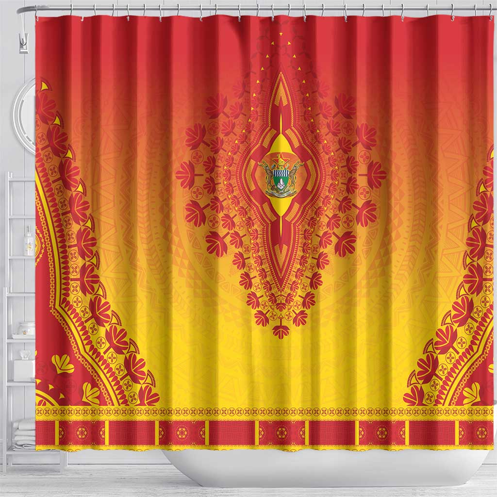 Afro Zimbabwe Shower Curtain African Dashiki Style - African Pride