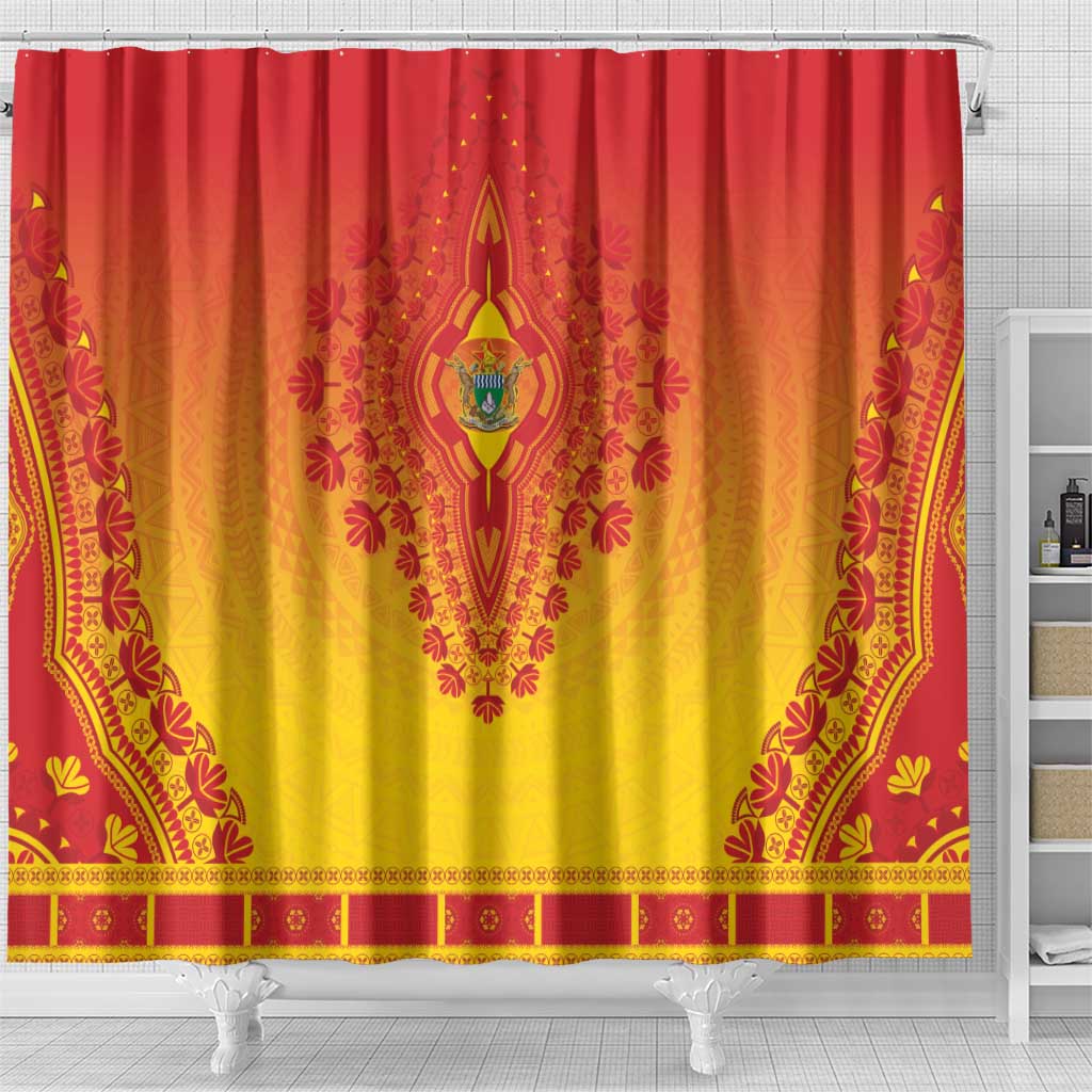 Afro Zimbabwe Shower Curtain African Dashiki Style - African Pride