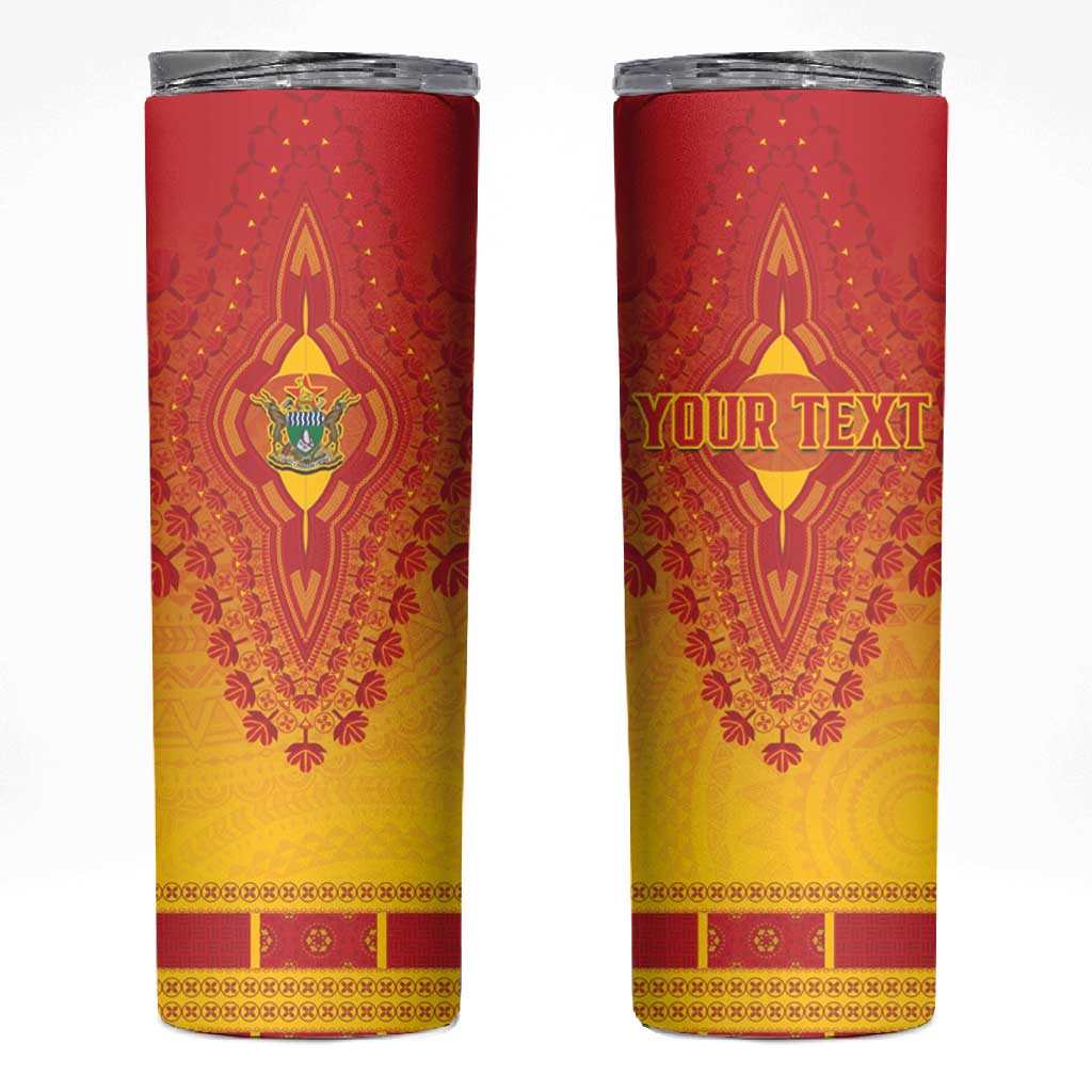 Personalized Afro Zimbabwe Skinny Tumbler African Dashiki Style - African Pride