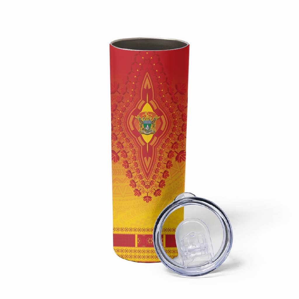 Personalized Afro Zimbabwe Skinny Tumbler African Dashiki Style - African Pride