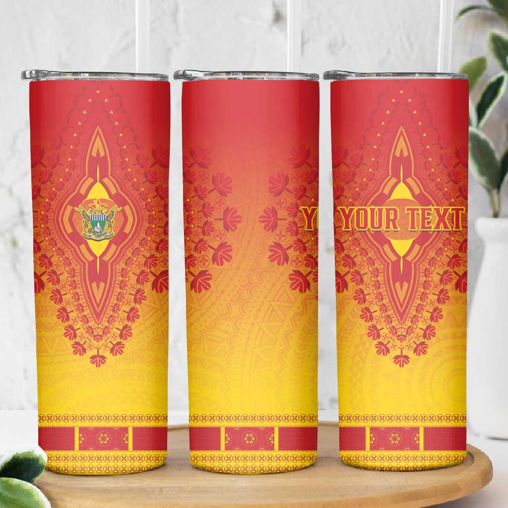 Personalized Afro Zimbabwe Skinny Tumbler African Dashiki Style - African Pride