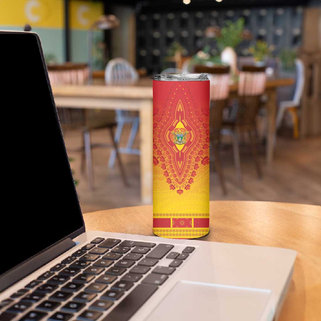 Personalized Afro Zimbabwe Skinny Tumbler African Dashiki Style - African Pride