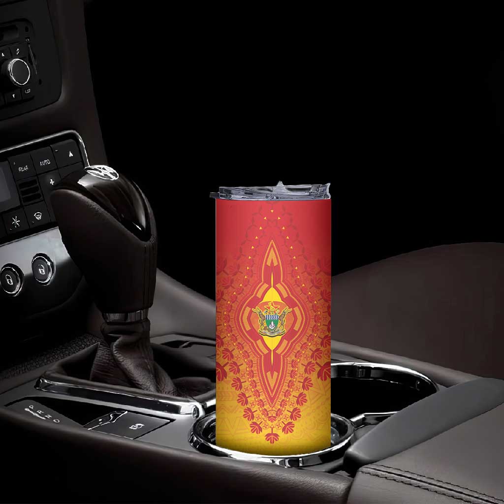 Personalized Afro Zimbabwe Skinny Tumbler African Dashiki Style - African Pride