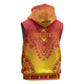 Personalized Afro Zimbabwe Sleeveless Zip Hoodie African Dashiki Style - African Pride