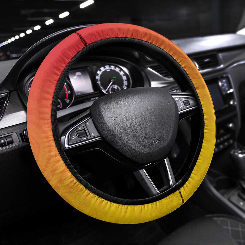 Afro Zimbabwe Steering Wheel Cover African Dashiki Style - African Pride